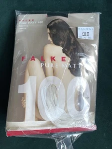 FALKE Pure Matt 100 DEN Strumpfhose blickdicht schwarz Größe L Large IV - Bild 1 von 4
