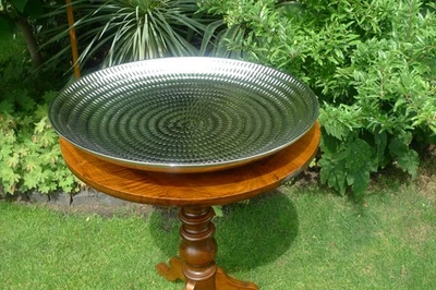 große FINK Schale Obstschale, NADOR,  Farbe Silber, Hammerschlag-Dekor - Bild 1 von 4