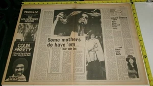 ALICE COOPER Vintage UK 2 Page Newspaper Article 1972 School's Out Tour Glam #2 - Picture 1 of 1