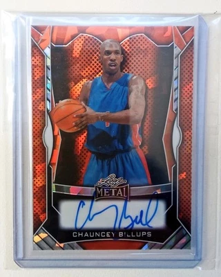 2025-叶金属-Chauncey Billups-名人堂-橙色冰-1/1亲笔签名卡 — 第 1/2 张图片