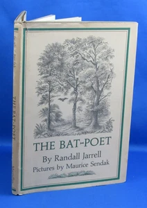 1965 Second Printing The Bat Poet Jarrell Maurice Sendak Illustrator & Broadside - Picture 1 of 6