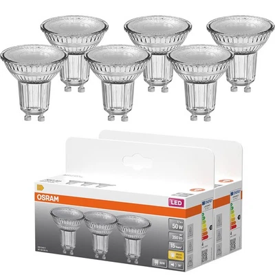 6-er Sparpack OSRAM GU10 LED Strahler PAR16 36° Abstrahlwinkel 3,7W wie 50W warm - Bild 1 von 4