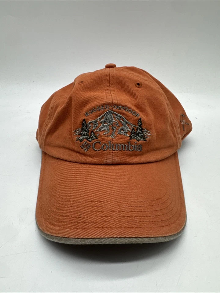 Columbia Hat Cap Strap Back Orange One Size Rugged Outdoor Cotton One Size - Image 1 of 4