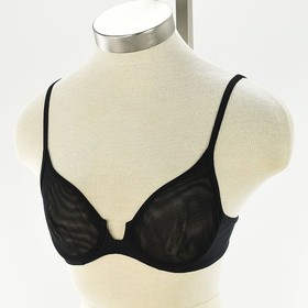 LA PERLA Black SEXY TOWN Underwire Non Padded Tulle Bra 32B NWT