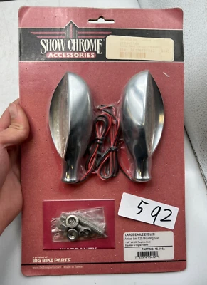 Show Chrome 16-114A Large Eagle Eye LED Amber Requires Equalizer / Flasher - Image 1 of 4