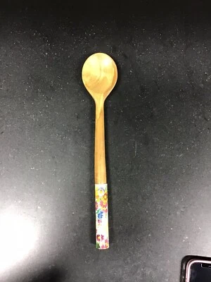 Cuchara de madera de olivo Mackenzie Childs Flower Market NUEVA sin caja Foto 1 de 4