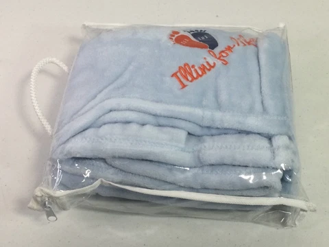 Illinois Illini Mink Touch Luxury Baby Blanket. “ILLINOIS FOR LIFE” 30x40”. NEW Cover