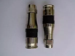 RG11 Coaxial Cable Connectors | Coax Compression Fittings w Water Tight – 10 pcs - Picture 1 of 11