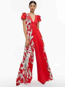 ALICE & OLIVIA ( 4 ) BENNETT WIDE-LEG JUMPSUIT COLOR DRIFTING BY NWT MSRP$695 - Imagen 1 de 14