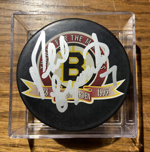 RARE! Phil Esposito AUTO SIGNED Farewell Boston Garden Bruins Logo Puck- BAS COA