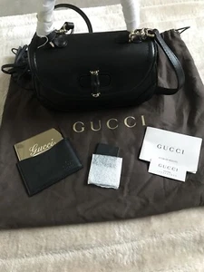 New 100% Authentic Gucci Bamboo Top Handle Bag - Picture 1 of 6