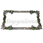 DAISY FLOWER Crystal Bling License Plate Frame made with SWAROVSKI Elements 
