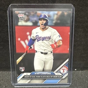 Wyatt Langford - 2024 MLB TOPPS NOW Card #640 RC Rookie Texas Rangers Walk Off - Picture 1 of 2