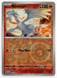 Pokemon Stellar Crown Reverse Holo 022/142 Reshiram - Bild 1 von 2