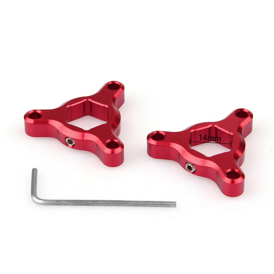 Fork Preload Adjusters For Kawasaki Z 750 YZF R1 GSXR 1000 14mm Red UE - Image 1 of 3
