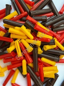 Tappi da parete assortiti 300 pz tappi di espansione commerciale giallo rosso marrone fai da te GRANDI - Foto 1 di 2
