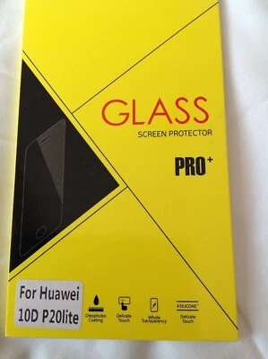 Mobile Phone Clear Glass Screen Protector Huawei P20 Lite 10D 9H Hardness Touch - Image 1 of 4