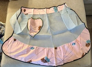 Vintage Organdy Half Apron - Picture 1 of 2