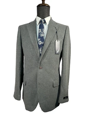 NUEVO NAUTICA Hombres Gris ATHLETIC FIT 2 Botones Traje Blazer Abrigo Deportivo Chaqueta 40L Foto 1 de 4