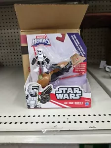 Hasbro - Star Wars Galactic Heroes Scout Trooper & Speeder Bike - 2015 - Picture 1 of 1