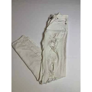 Machine White Distressed Skinny Jeans - Picture 1 of 4