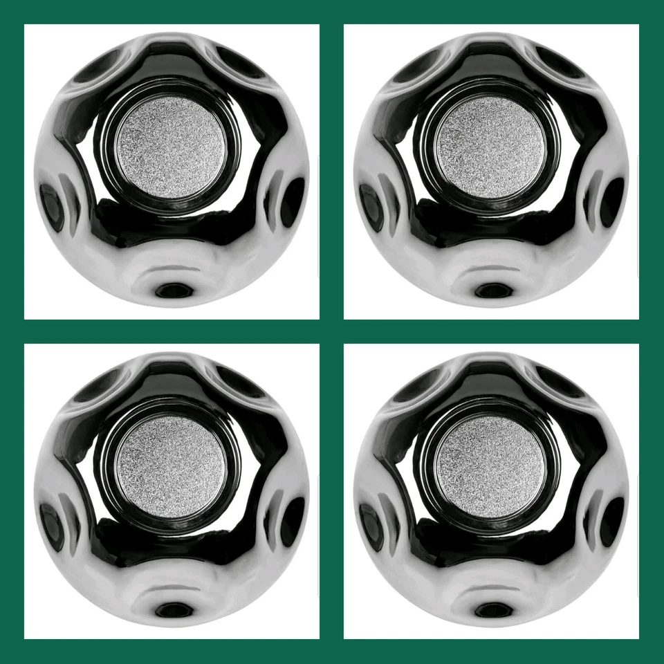 Juego de 4 tapacubos centrales cromados Ford de 5 orejetas tapacubos de llanta bujes medios pequeños Foto 1 de 3