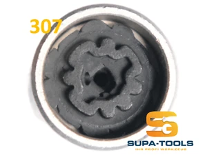 Cerradura de llanta Mercedes Benz 307 código G adaptador llave de llanta seguro de rueda tuerca - Imagen 1 de 3