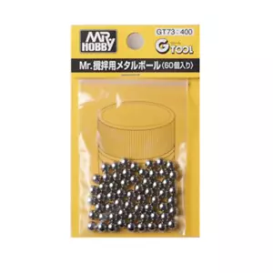 Juego de bolas de metal Mr Hobby Mr - Pon uno dentro de tus frascos de pintura para mantener la pintura mezclada/ - Imagen 1 de 1
