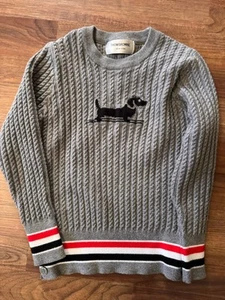 THOM BROWNE Little Boy's Logo Sweater. Sz 6 T - Picture 1 of 2
