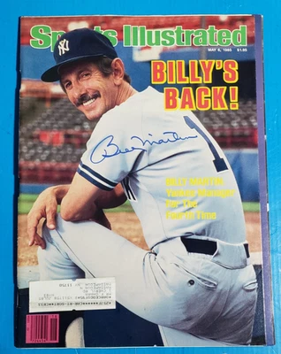 FIRMADO BILLY MARTIN DEPORTES ILUSTRADO 6 DE MAYO 1985 Foto 1 de 3