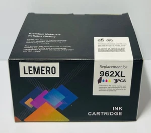 962xl 3 Pack Replacement Lemero Magenta Yellow Cyan - Picture 1 of 2