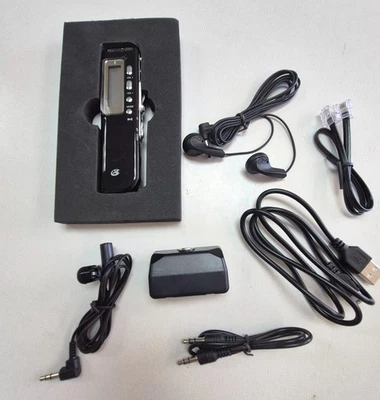 GPX PR047B Digital Voice Recorder 4GB Black With LCD Display Built-In Microphone - Image 1 of 4