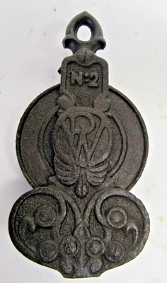 Ancienne Poulie N° 2 sans Chaîne - Suspension Monte Et Baisse en fonte - Photo 1/4