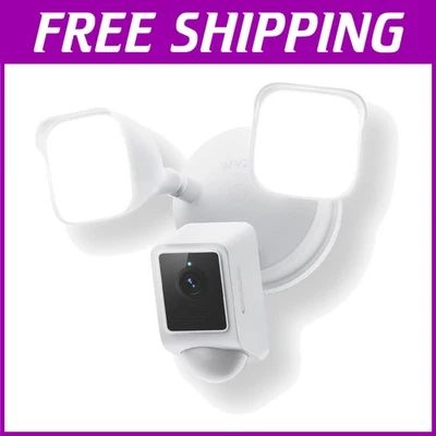 Weather-Resistant 2K Security Camera with Motion-Activated LED Floodlight - Image 1 of 4