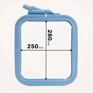 Hoops-Frame Square (Plastic) 250*280mm Nurge (Blue) Hand Embroidery Frames Hoop - Picture 1 of 1