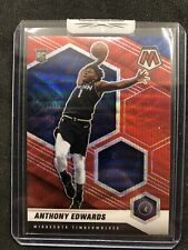 2020-21 Panini Mosaic Red Wave Prizm Anthony Edwards #201 Rookie RC - T-Wolves
