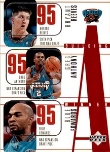 1996-97 Upper Deck Bryant Reeves/Greg Anthony/Shareef Abdur-Rahim/Blue