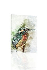 Eisvogel - LEINWAND ODER DRUCK WANDBILD - Bild 1 von 2