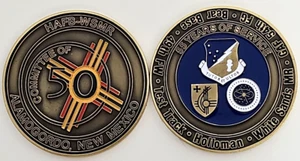 Holloman AFB-WSMR GAF 54th FG Bear Base 49th FW Test Track Moneda Nuevo México - Imagen 1 de 14