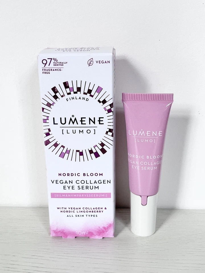 Lumene Nordic Bloom [LUMO] веганская коллагеновая сыворотка для глаз ПОЛНЫЙ РАЗМЕР - НОВАЯ - РЕКОМЕНДУЕМАЯ РОЗНИЧНАЯ ЦЕНА 29,50 фунтов - Изображение 1 из 4