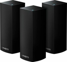 Linksys - Velop AC6600 Tri-Band Mesh Wi-Fi 5 System (3 Pack)-Black WHW0301B-RM2