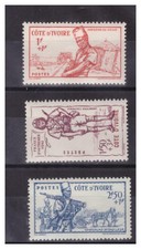 COTE D 'IVOIRE. N° 162 / 164. SERIE DEFENSE DE L'EMPIRE  NEUVE  *.SUPERBE .