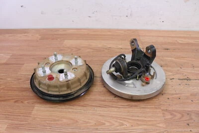 Honda TRX350FE RANCHER 2003 panel de placa de freno delantero izquierdo con tambor y buje - 289 millas Foto 1 de 4