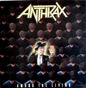 Anthrax Among The Living LP Vinyl 1986 Island Metallica Megadeth Slayer - Picture 1 of 6