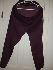 LANE BRYANT Burgundy Denim Stretch Waistband Skinny Jeans 18 - Picture 1 of 5