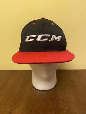 Gorra CCM Jet Speed Hockey Snapback - Negra/Roja - Logo Bordado - Ajustable Foto 1 de 4