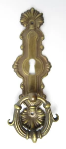 Beschlag Ringbeschlag Griff Gründerzeit Jugendstil antik Möbelgriff senkrecht  - Bild 1 von 3