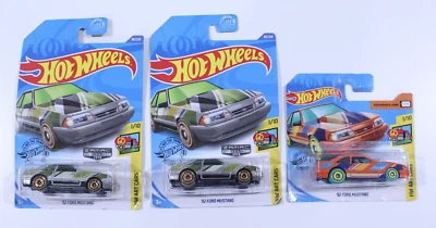 NEW Hot Wheels HW Art Cars 92 Ford Mustang Green Zamac Orange 1/10 #90 NIP  LOT - Image 1 of 4