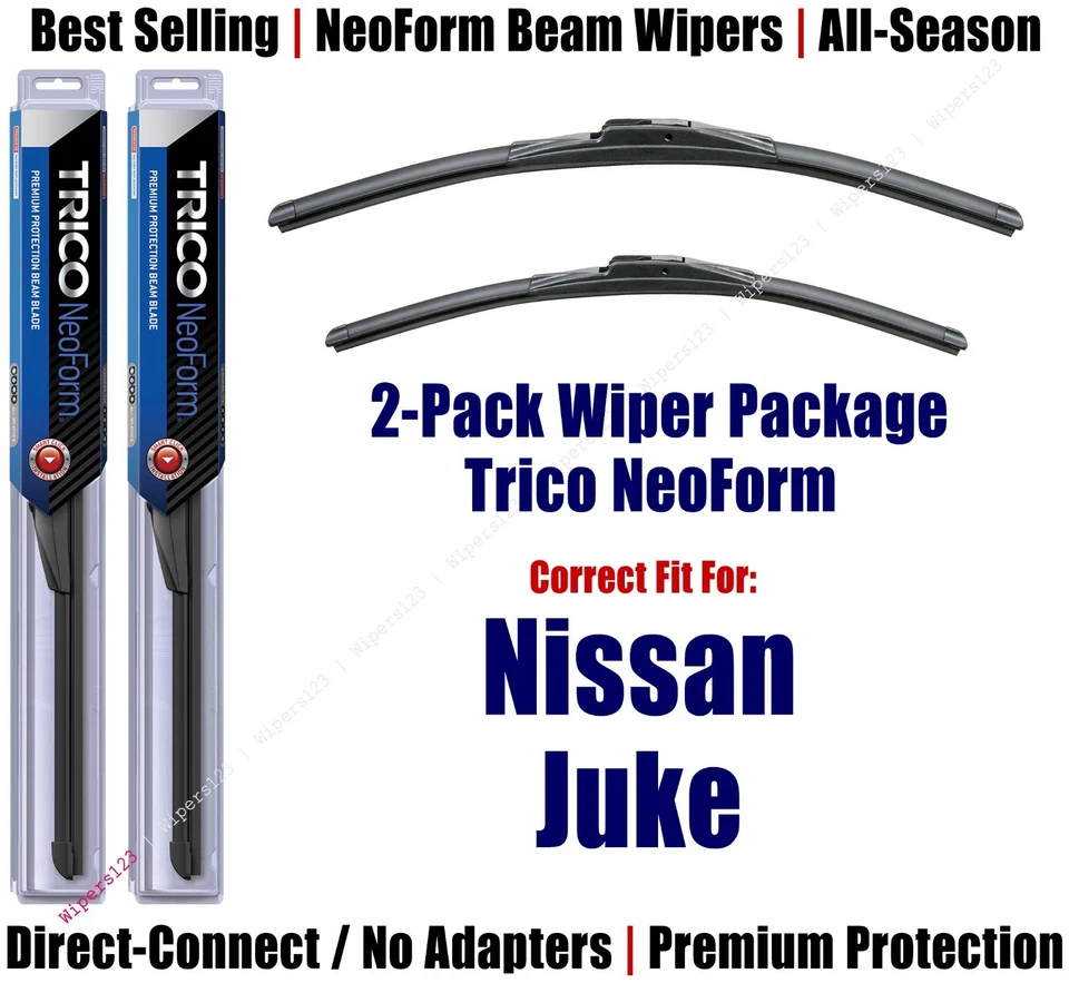 Стеклоочистители упаковка 2 шт. лезвия стеклоочистителя премиум-класса - подходят для 2011+ Nissan Juke - 16220/140 - Изображение 1 из 1