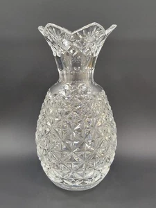 Waterford Signed John McGrath 2005 Crystal 8" Pineapple Hospitality Vase Rare! - Picture 1 of 17